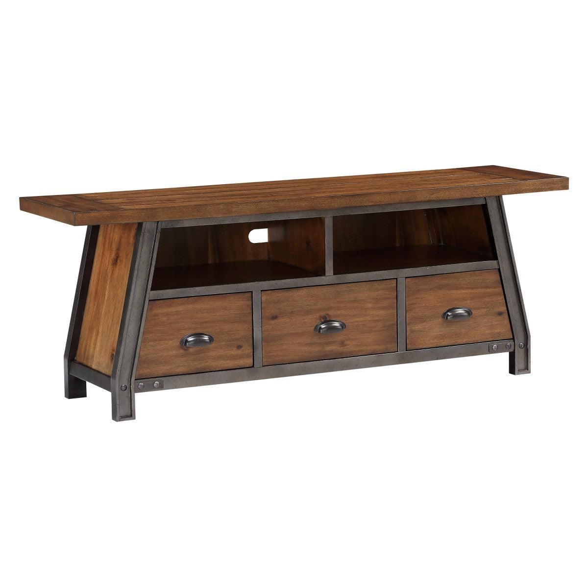 Holverson Brown Gunmetal TV Stand - Image 2