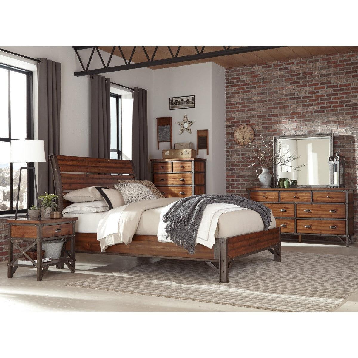 James Rustic Platform King Bed - Image 3