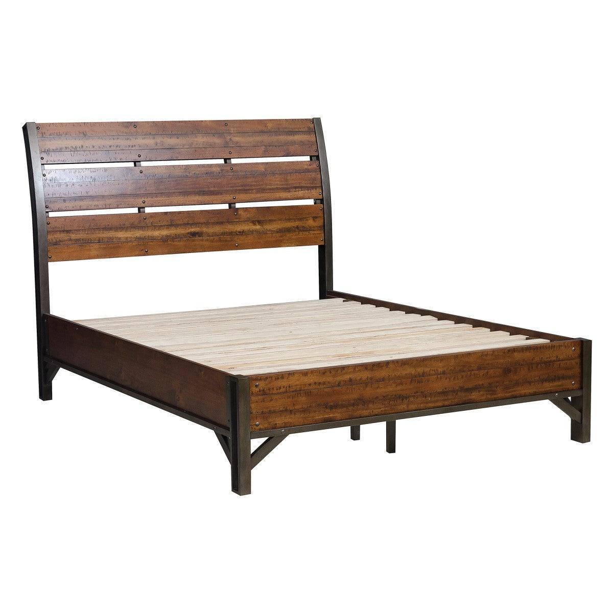 James Rustic Platform King Bed - Image 2