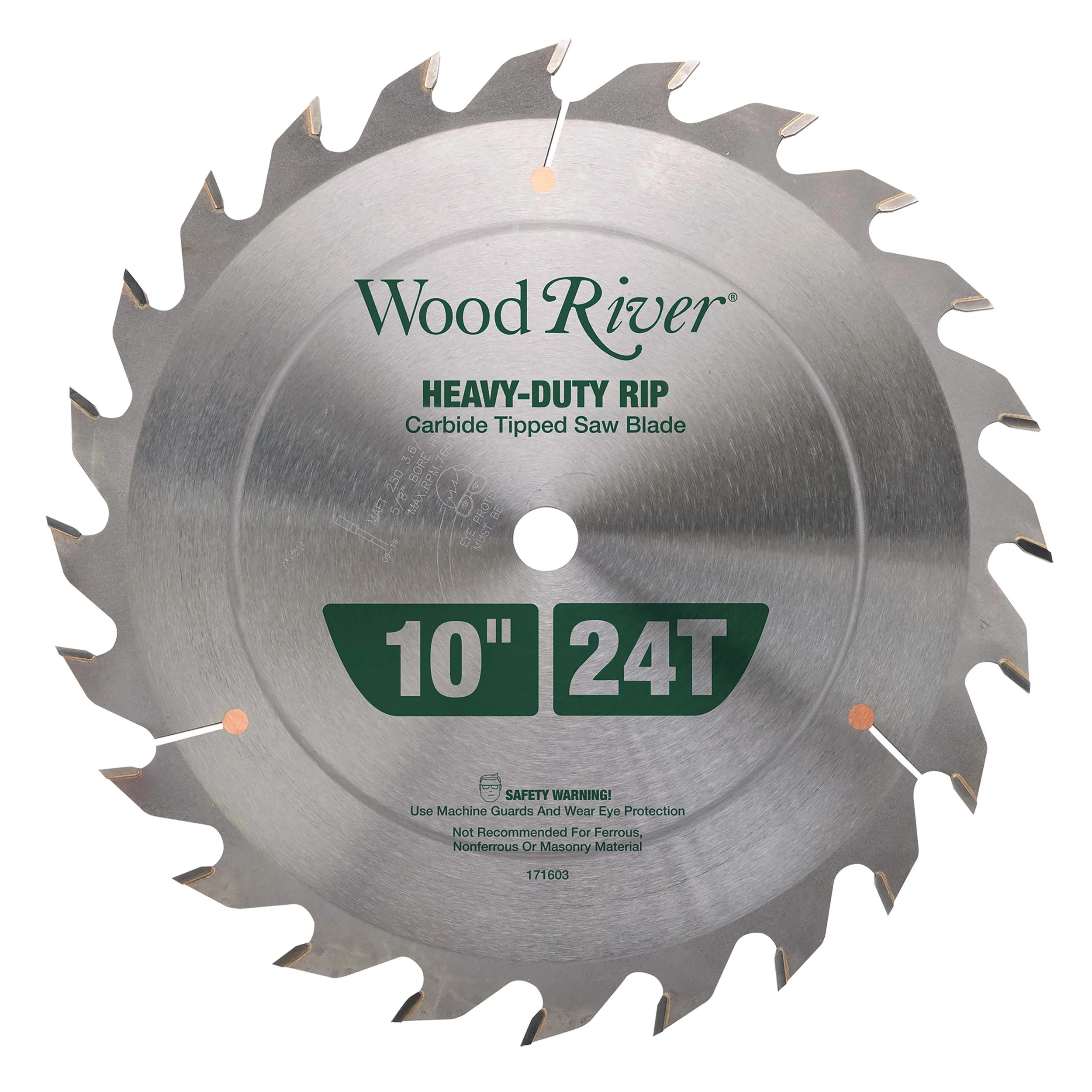 Heavy-Duty Rip Saw Blade – 10″ x 5/8″ Bore x 24T – FTG