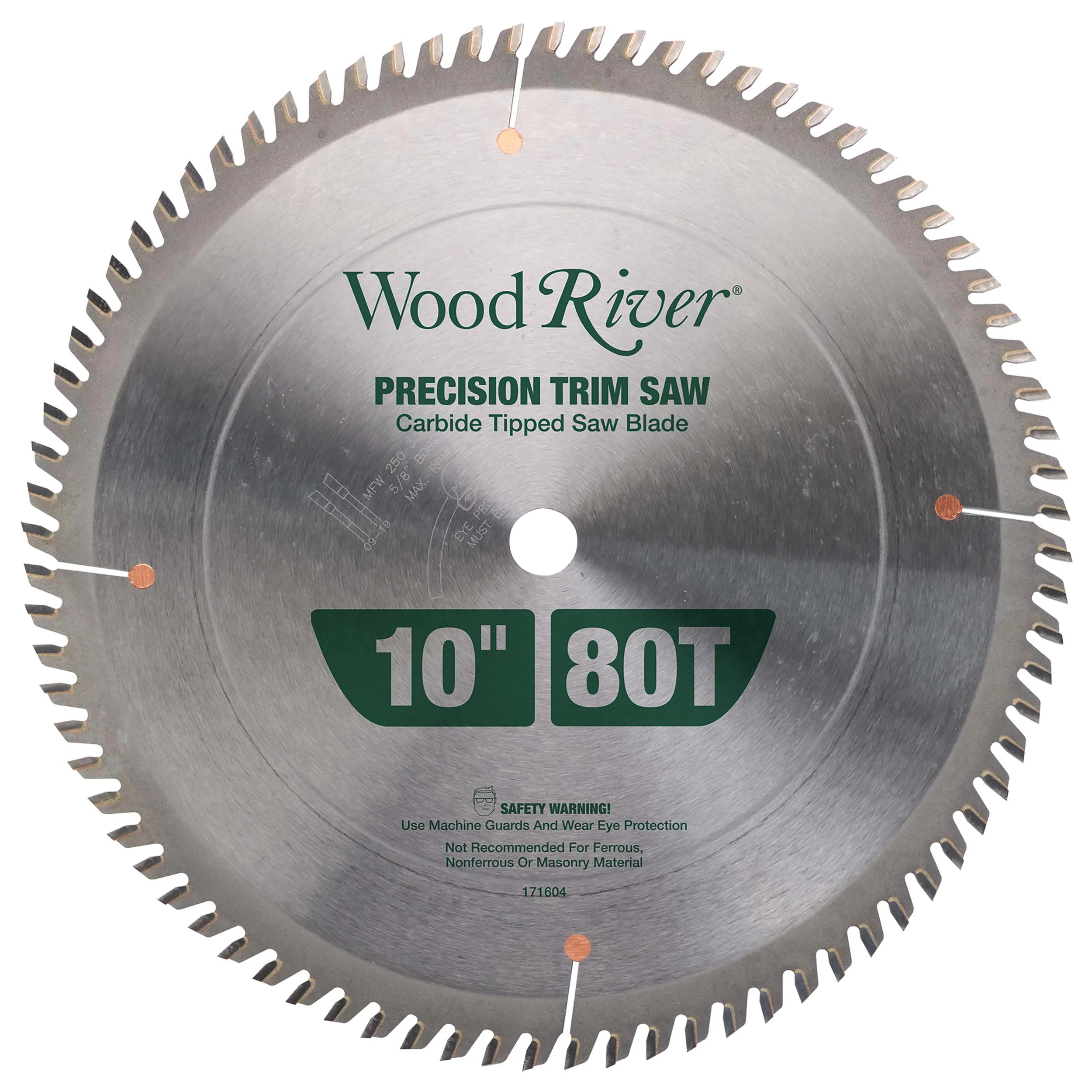 Precision Trim Saw Blade – 10″ x 5/8″ Bore x 80T – ATB
