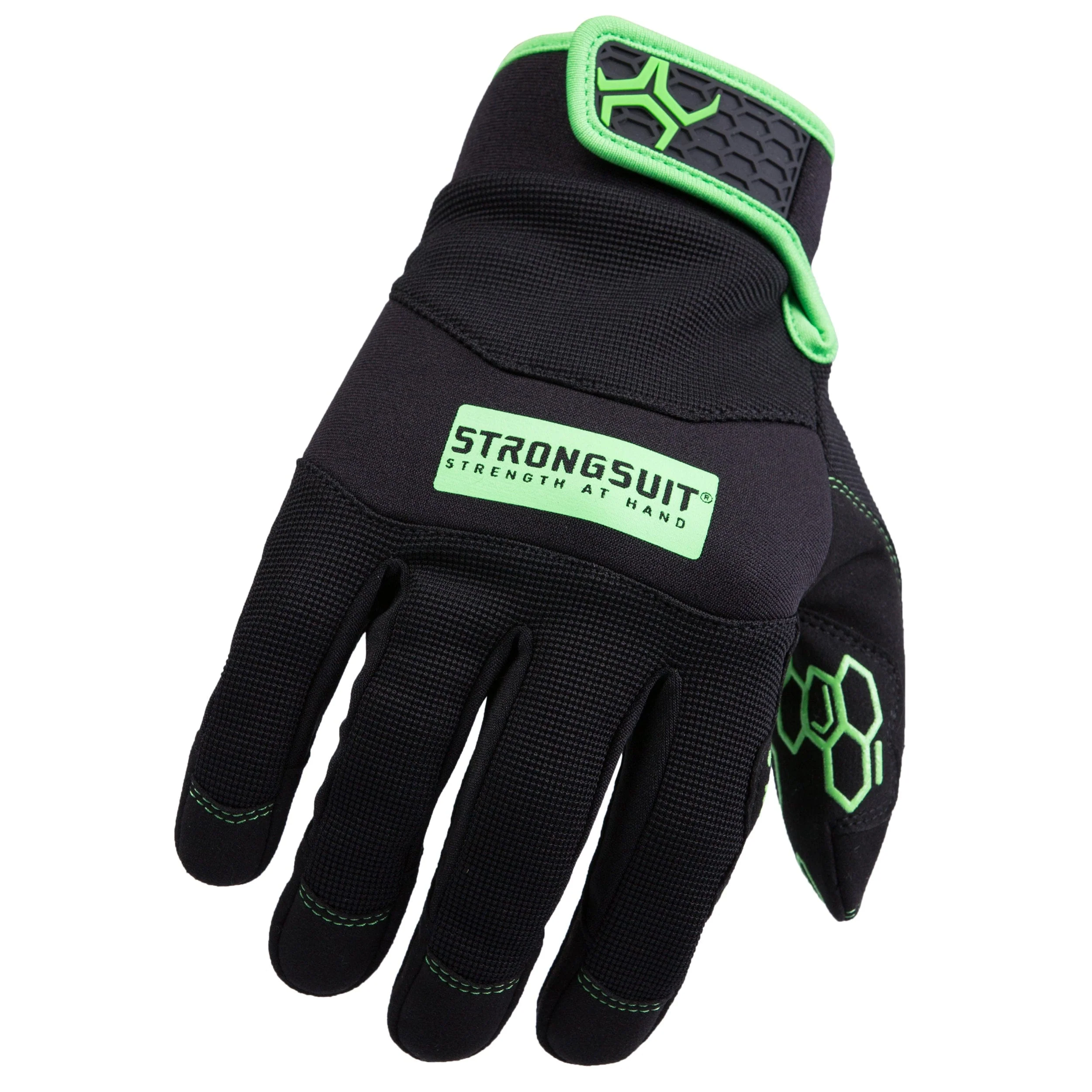 Grasper Gloves, Black/Green, XXL