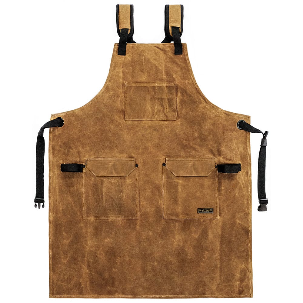 5-Pocket Deluxe Utility Apron – 16 oz Waxed Canvas – 33″ Length