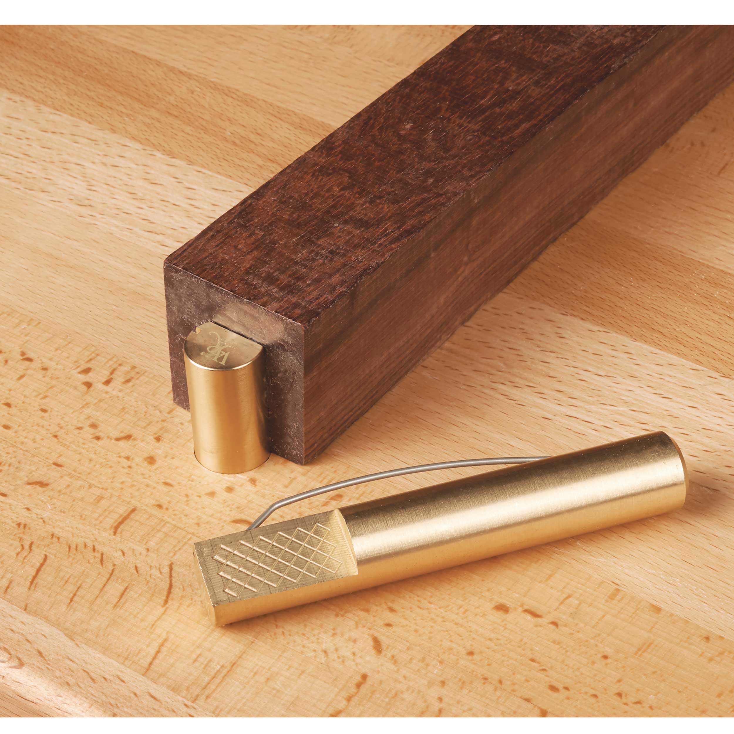 Brass Bench Dogs - 4-3/8" x 3/4" - Pair - Image 3