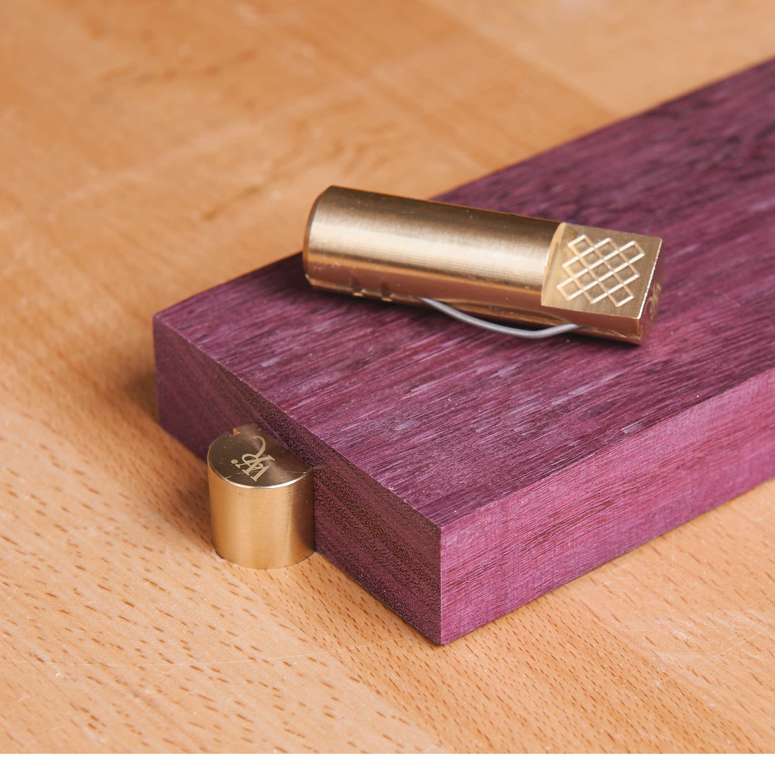 Brass Bench Dogs - 2-3/8" x 3/4" - Pair - Image 3