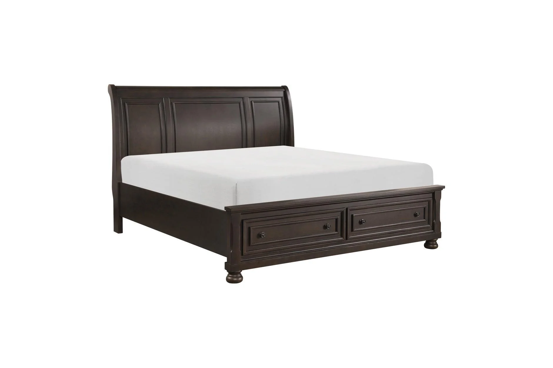 Begonia Gray Brown Storage Sleigh Bedroom Set - Image 3