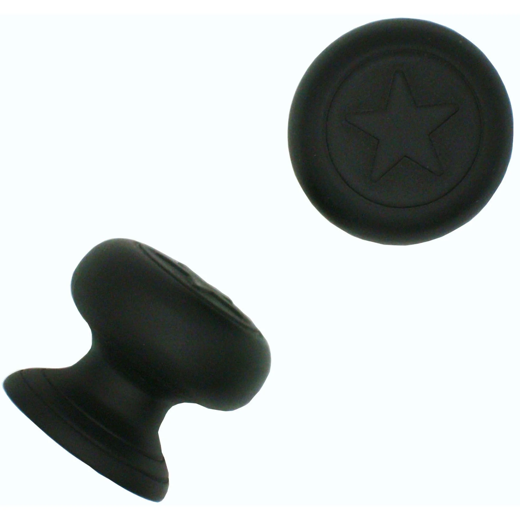 Raised Star Knob,  Matte Black - Image 1
