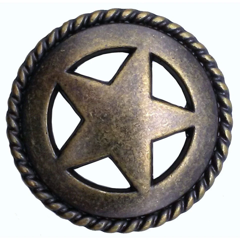 Star with Roped Edge, Brass Oxide - Image 1