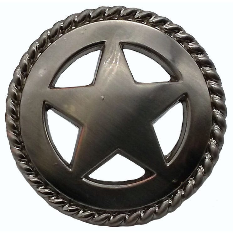Star with Roped Edge, Satin Nickel - Image 1