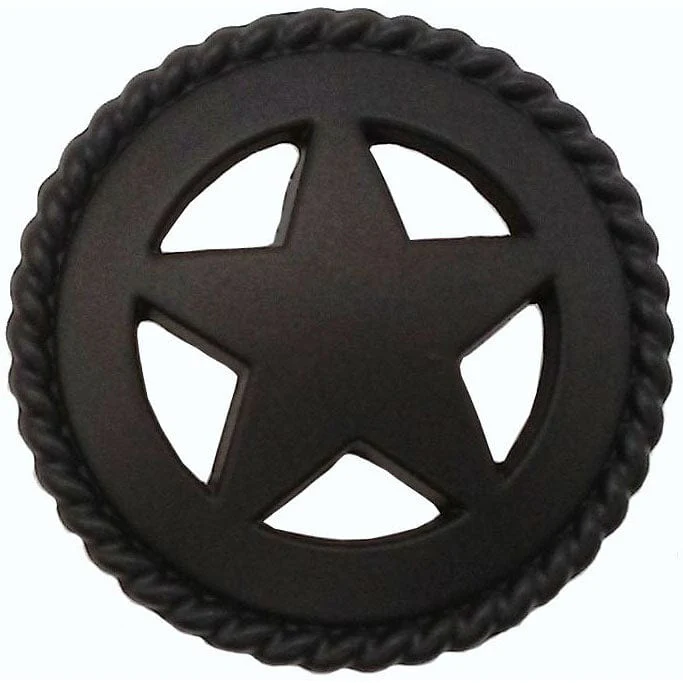 Star with Roped Edge, Oil Rubbed Bronze - Image 1