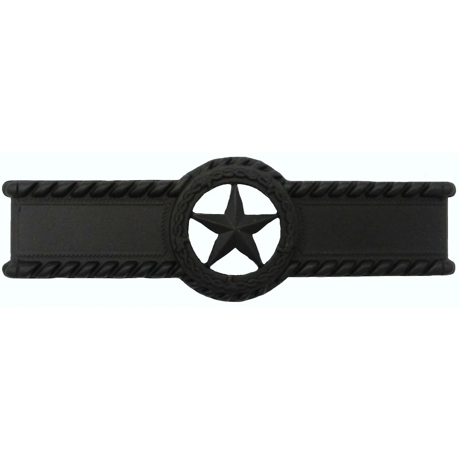 Star with Barbed Wire Pull, Oil Rubbed Bronze - Image 1