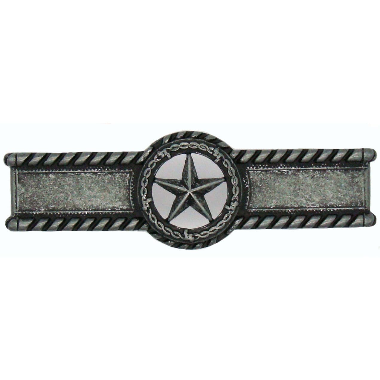 Star with Barbed Wire Pull, Pewter Oxide - Image 1