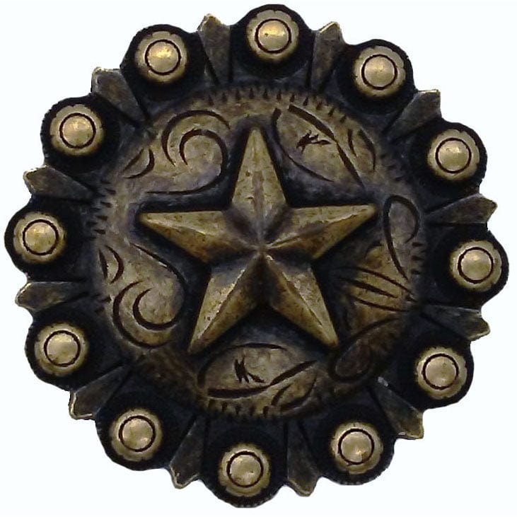 Star Conch Knob, Brass Oxide - Image 1