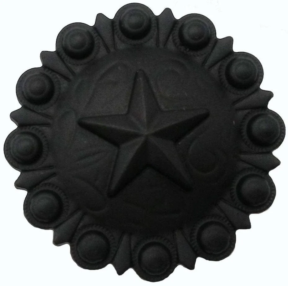 Star Conch Knob, Matte Black - Image 1