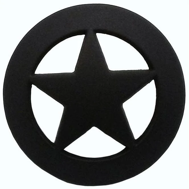 Sheriff Star Knob, Oil Rubbed Bronze - Image 1