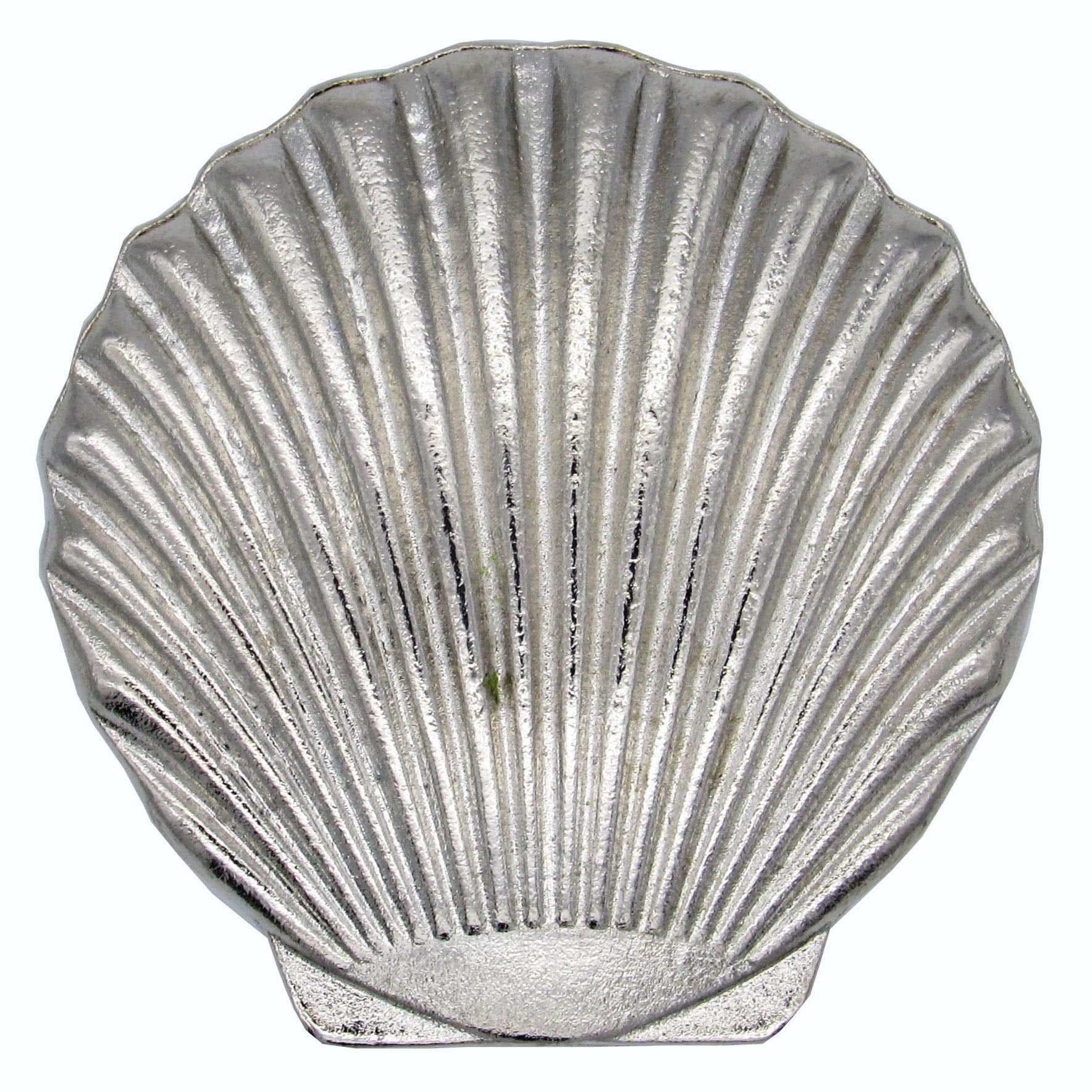 Scallop Seashell Knob, Nickel - Image 1