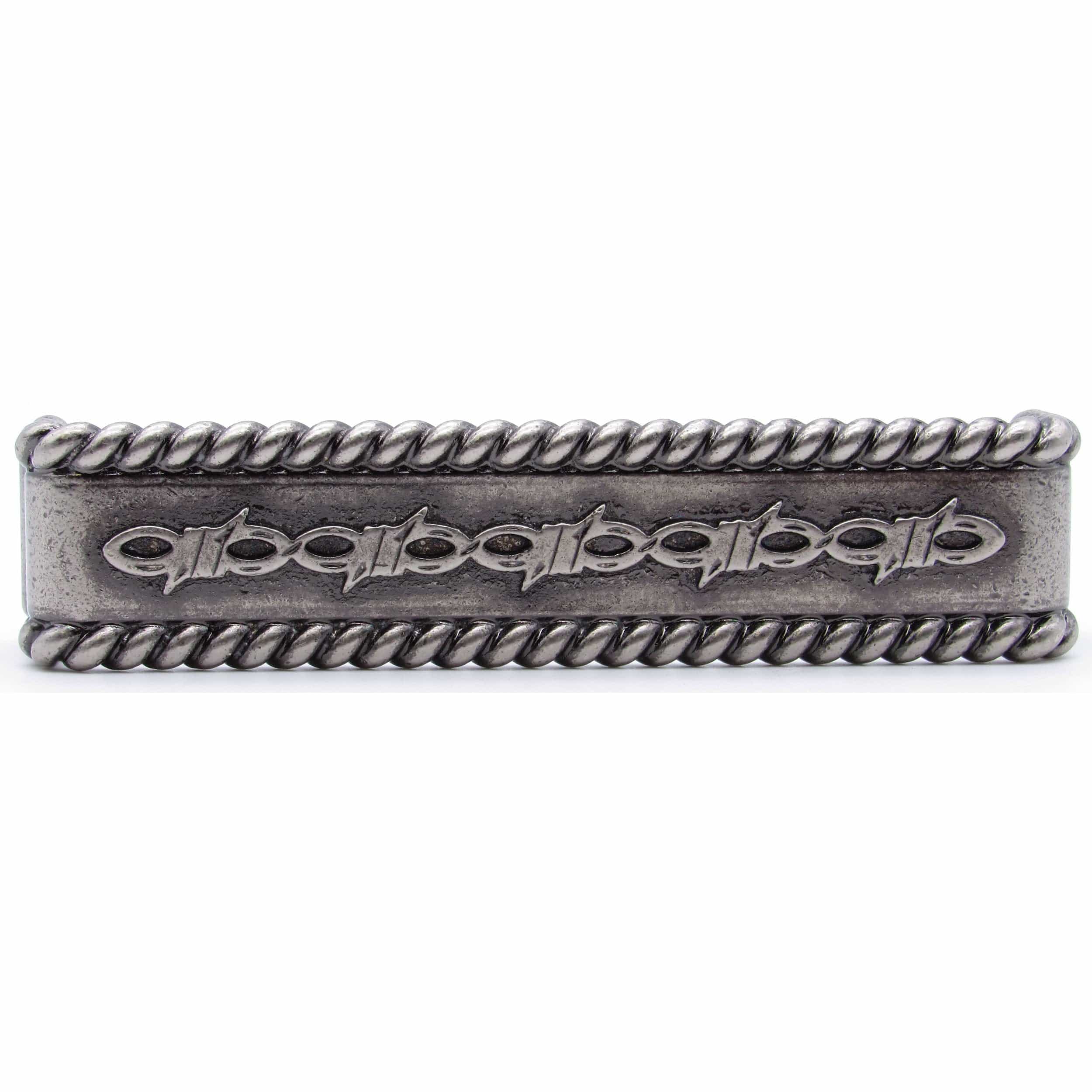 Barbed Wire with Roped Edge Pull, Pewter Oxide - Image 1