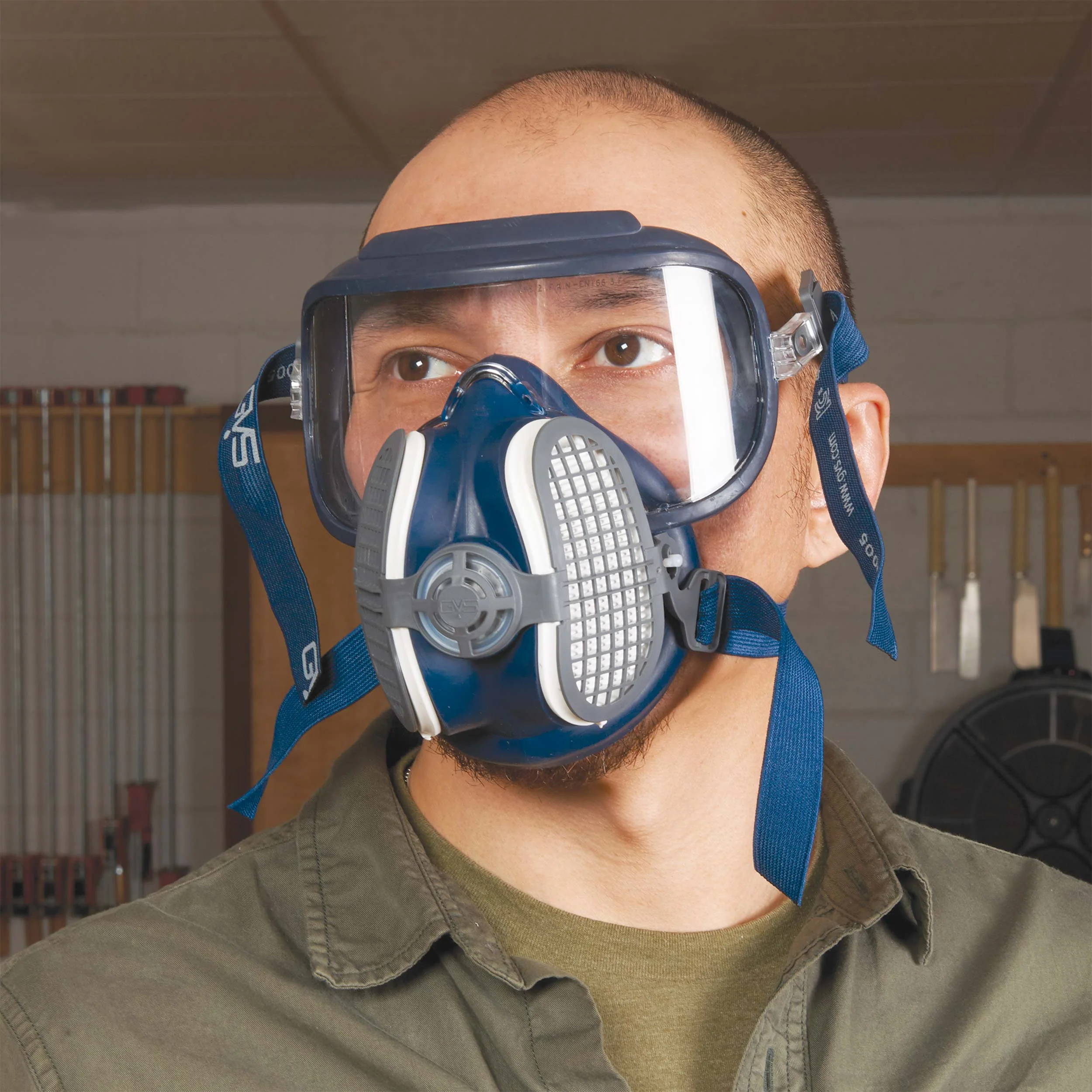 GVS Integra Respiratory and Optical Safety Mask with P100 Filters - Small/Medium - Image 2