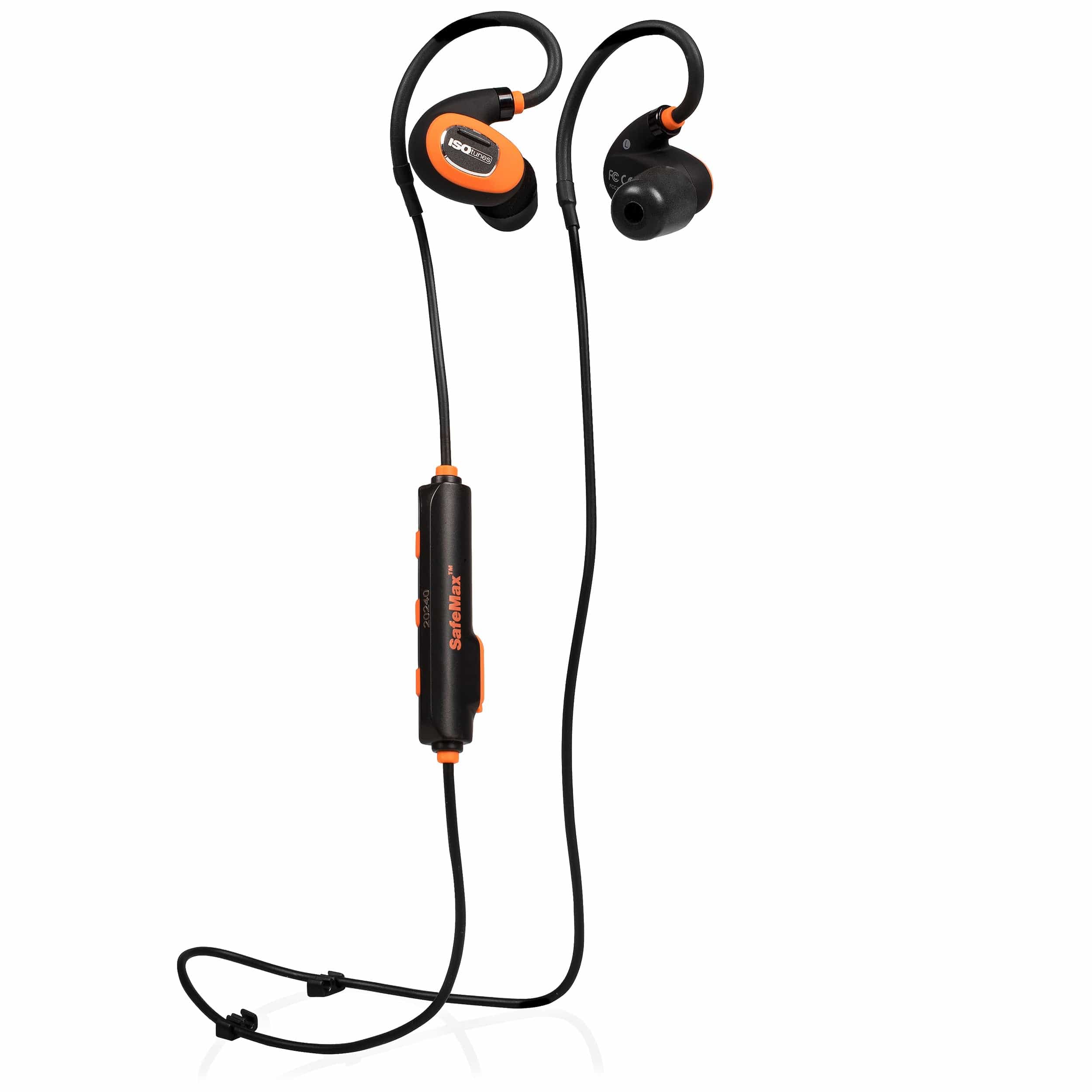 PRO 2.0 Bluetooth Noise-Isolating Safety Earbuds - Orange/Black - Image 1