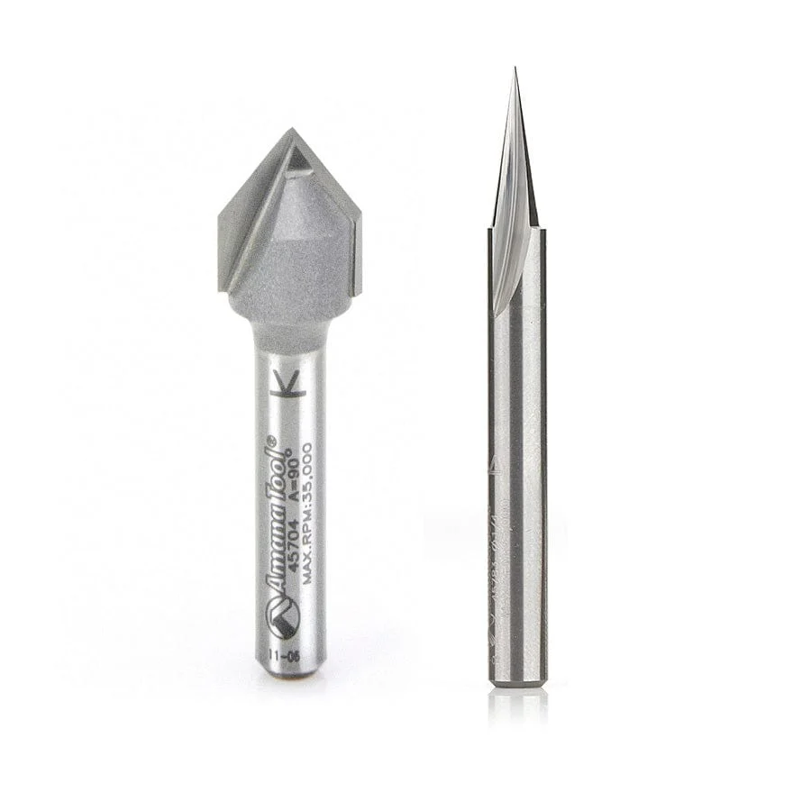 2-piece Signmaking Bit Set for Axiom Iconic CNC Machinesby Amana Tool