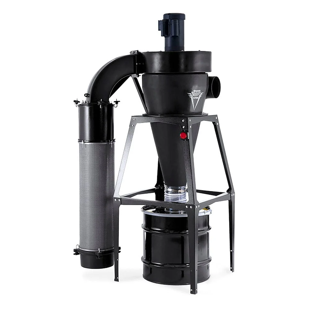 V-System 3000 35-Gallon Cyclone Dust Collector with Stand – HEPA GFM – 3 HP 1 Ph 230V