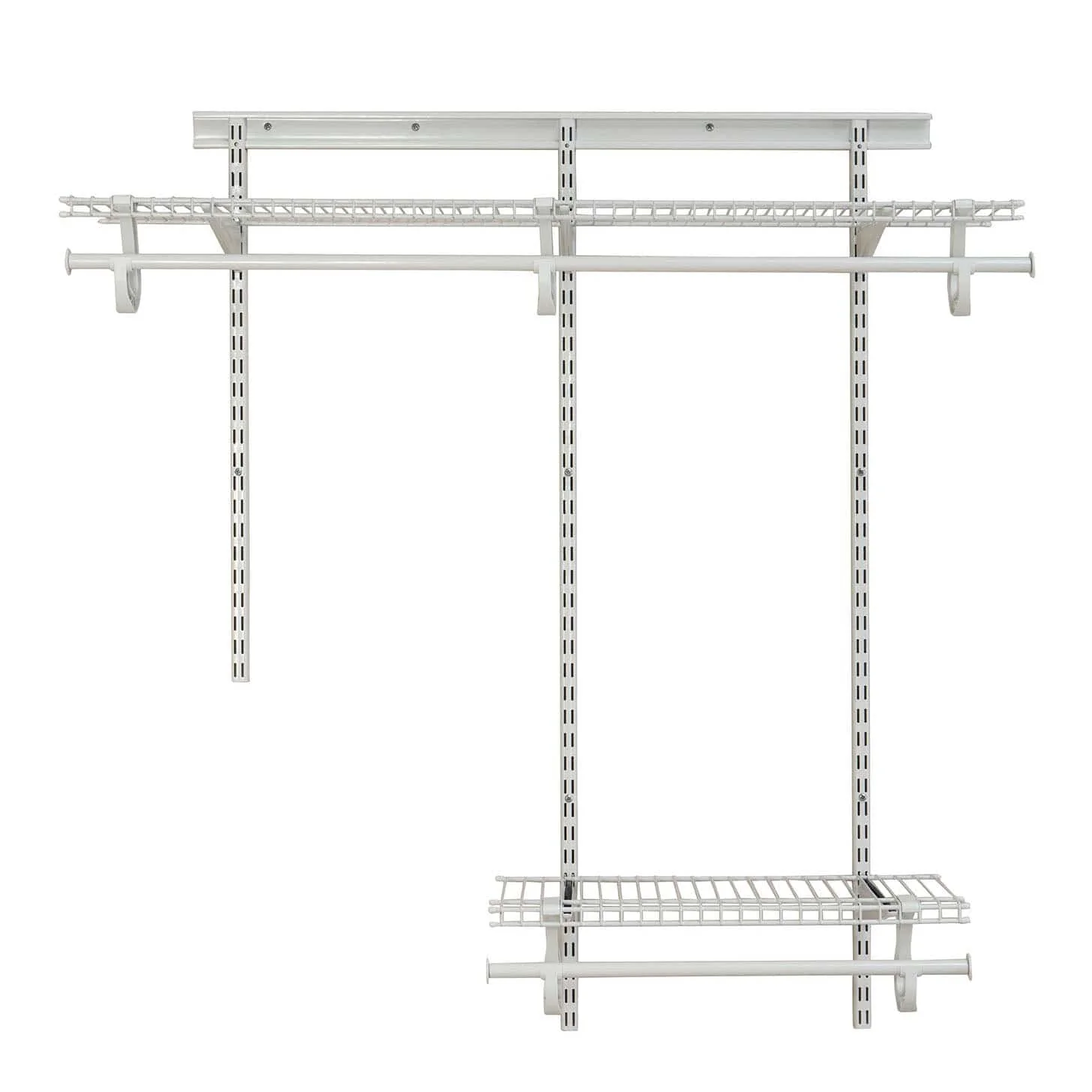 ShelfTrack Adjustable Closet Organizer 2' - 4' W, White - Image 1