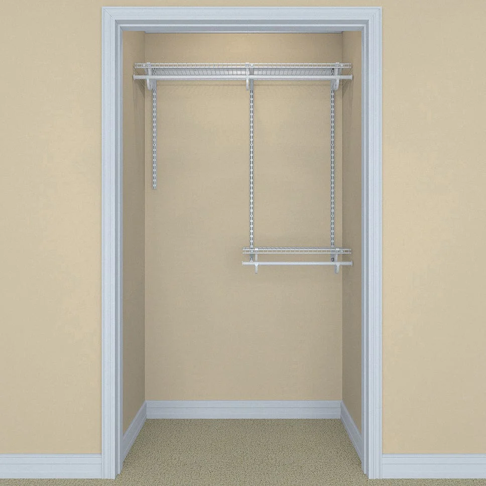 ShelfTrack Adjustable Closet Organizer 2' - 4' W, White - Image 2