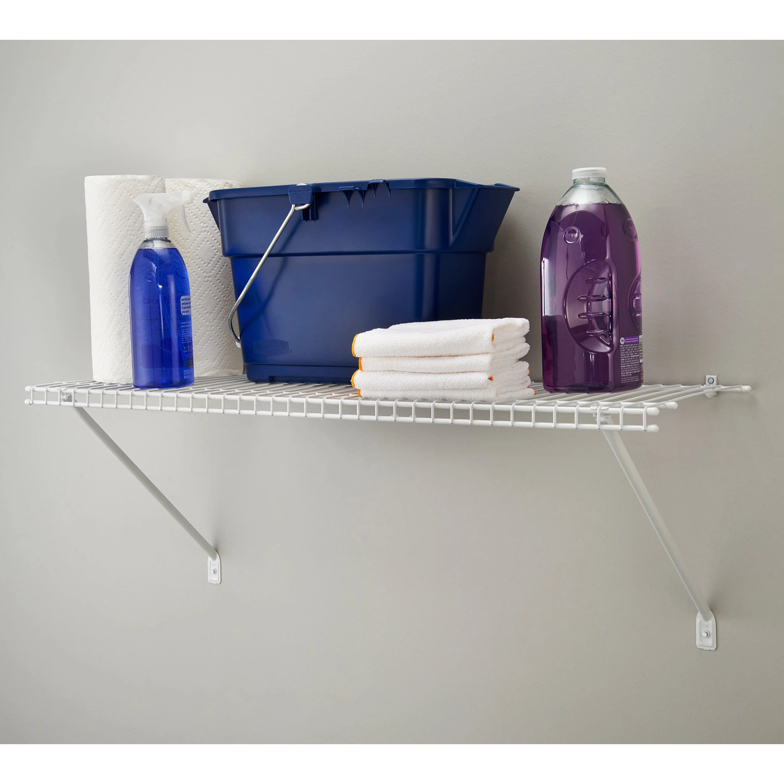 Wire Shelf Kit 24" W x 12" D, White - Image 3