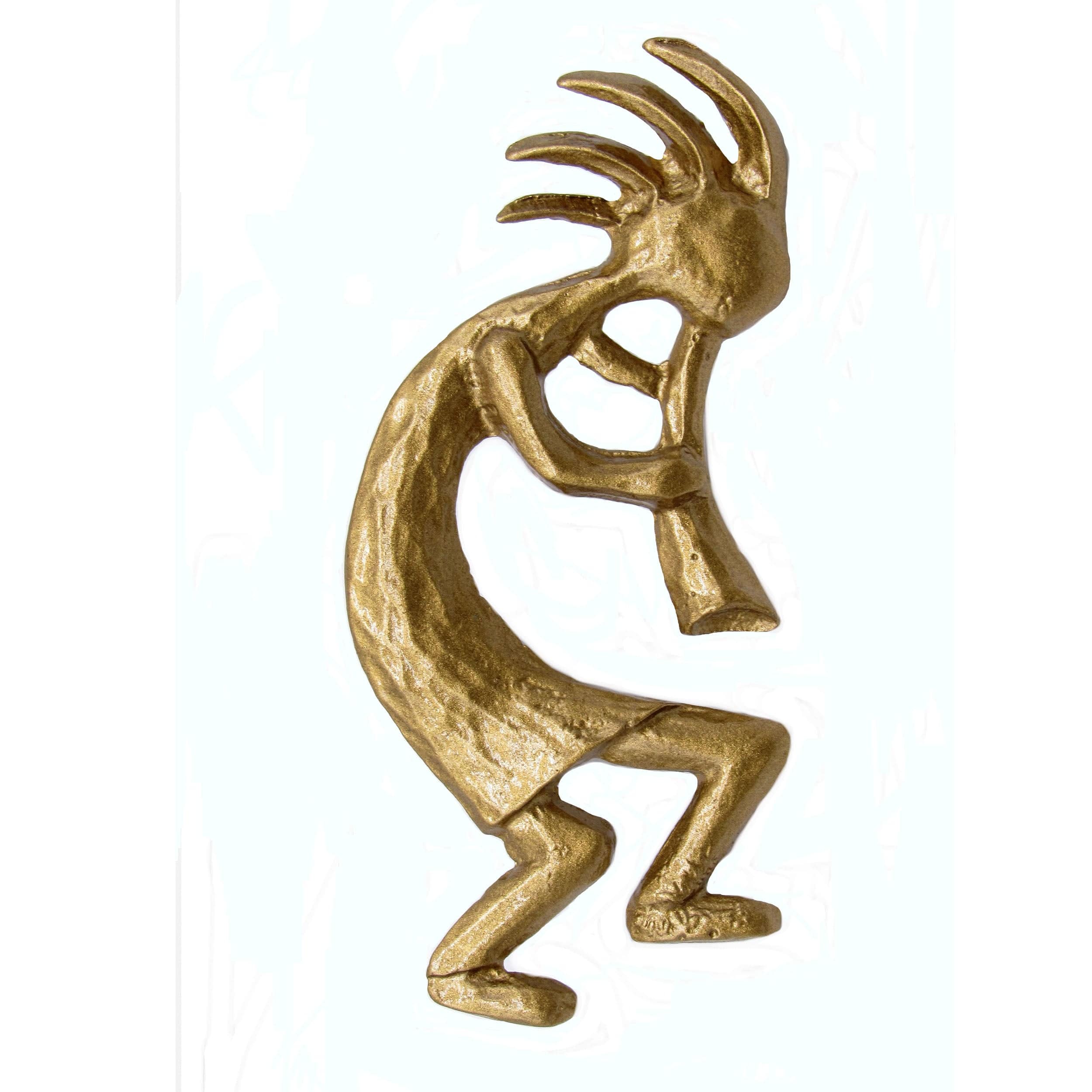 Kokopelli Right Facing Knob, Lux Gold - Image 1
