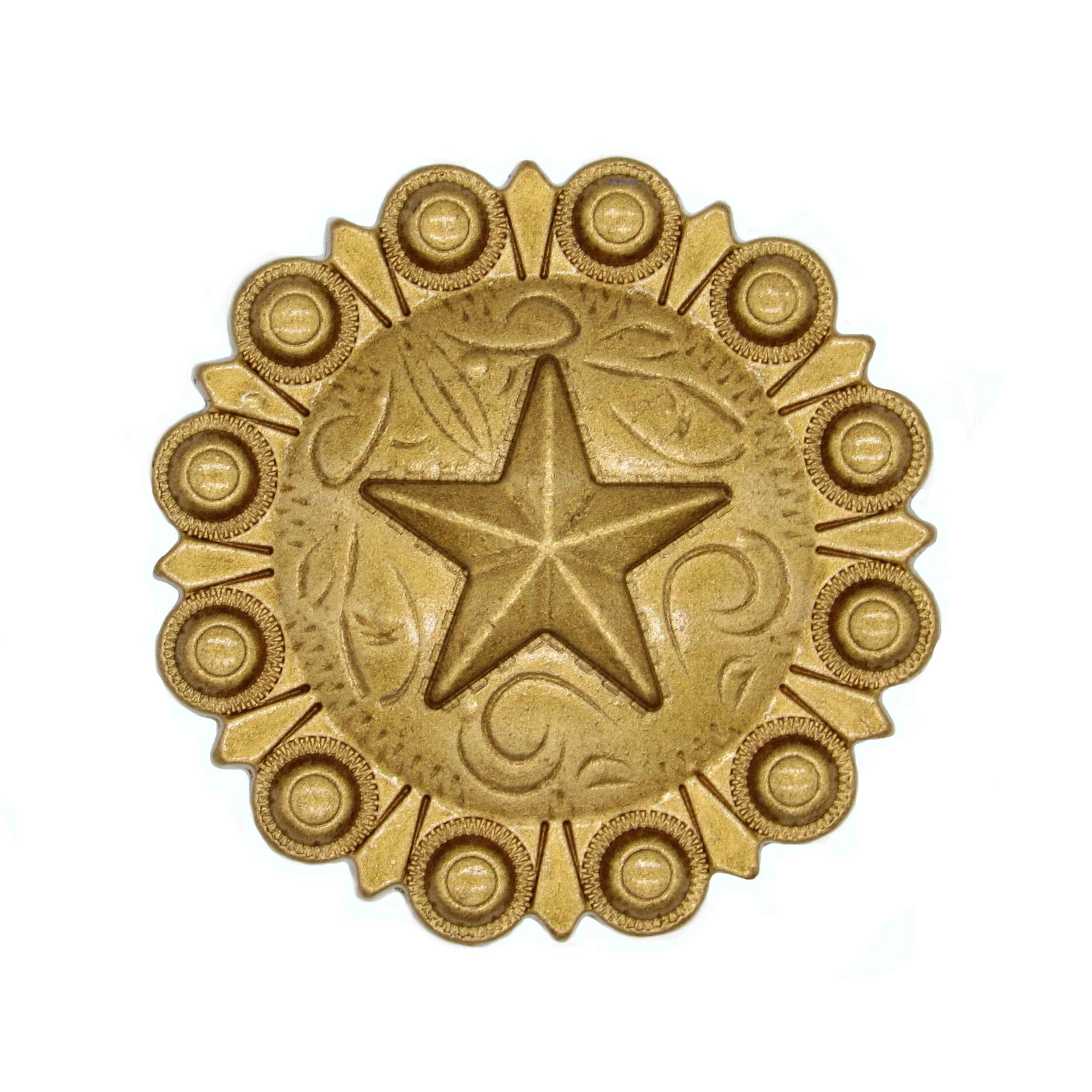 Star Conch Knob, Lux Gold - Image 1
