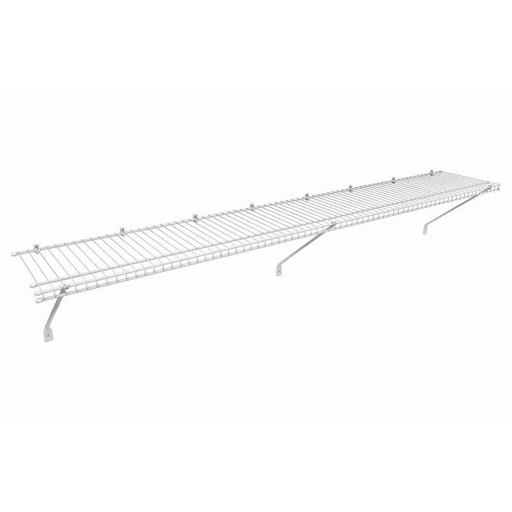 Wire Shelf Kit 72″ W x 12″ D, White