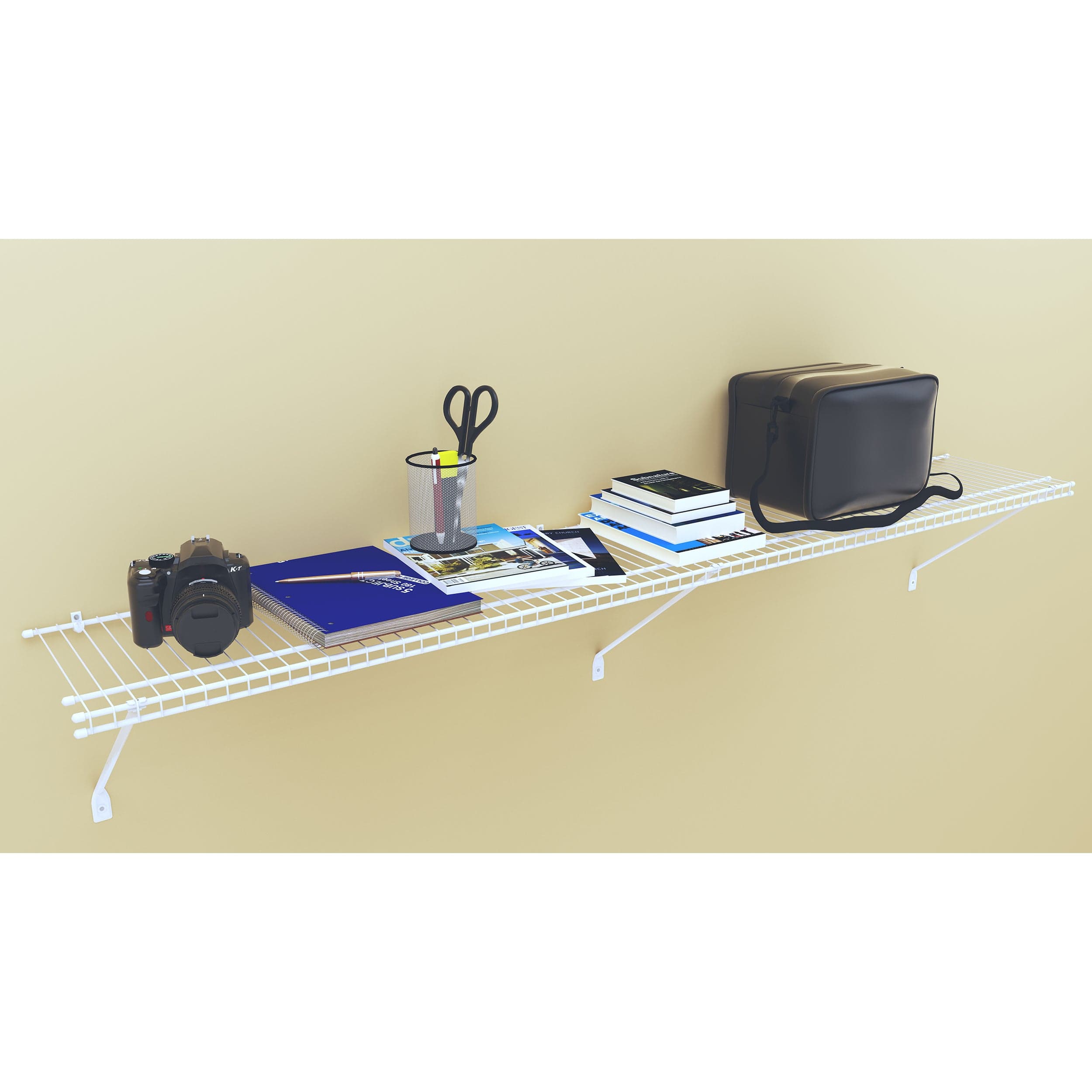 Wire Shelf Kit 72" W x 12" D, White - Image 2
