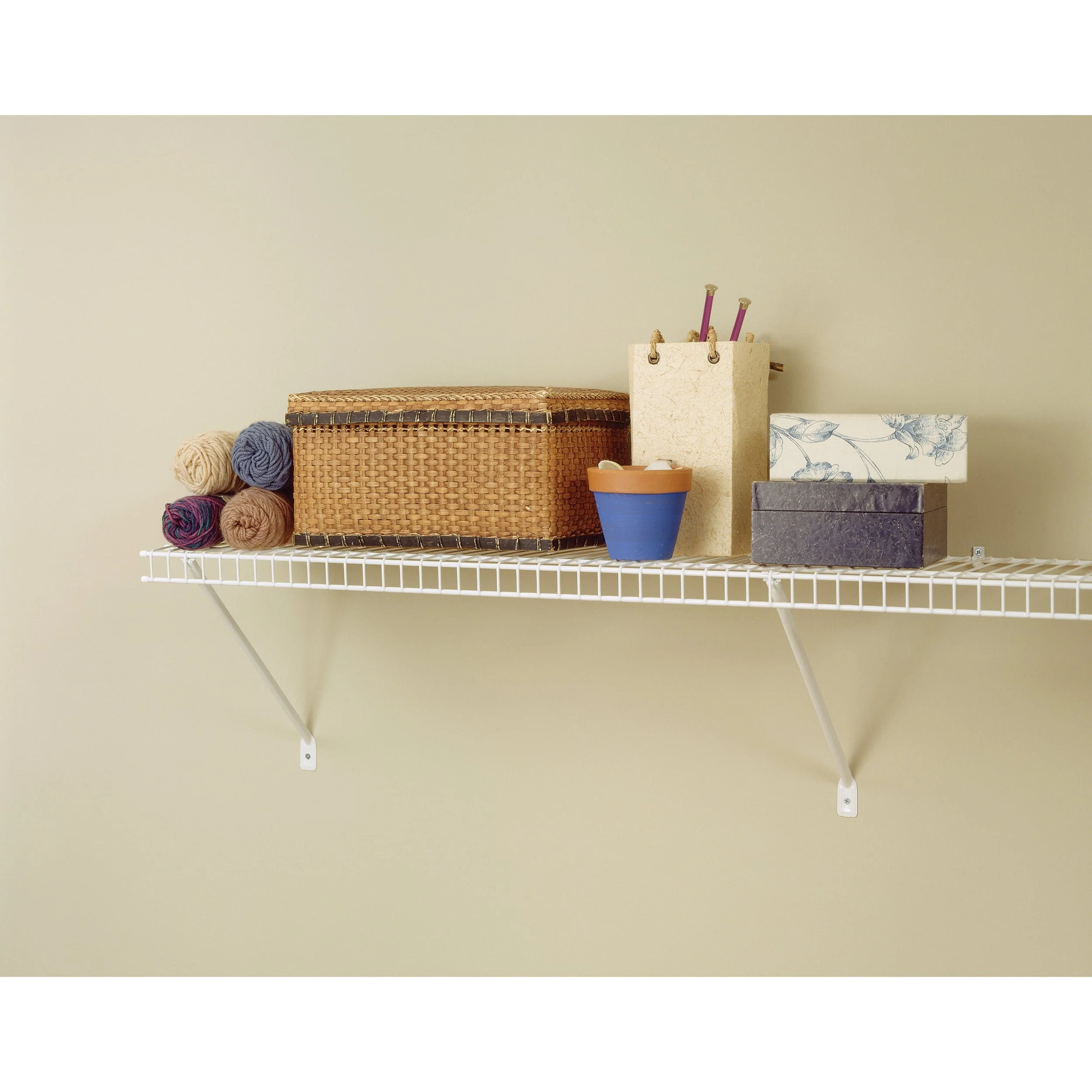 Wire Shelf Kit 72" W x 12" D, White - Image 3