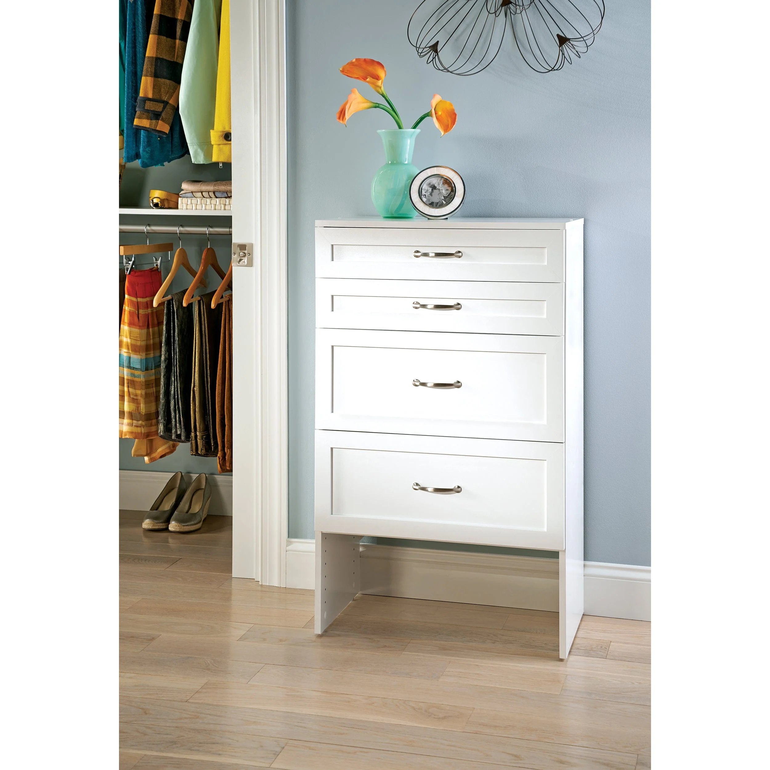 SuiteSymphony 25" W Closet Tower Base, Pure White - Image 2