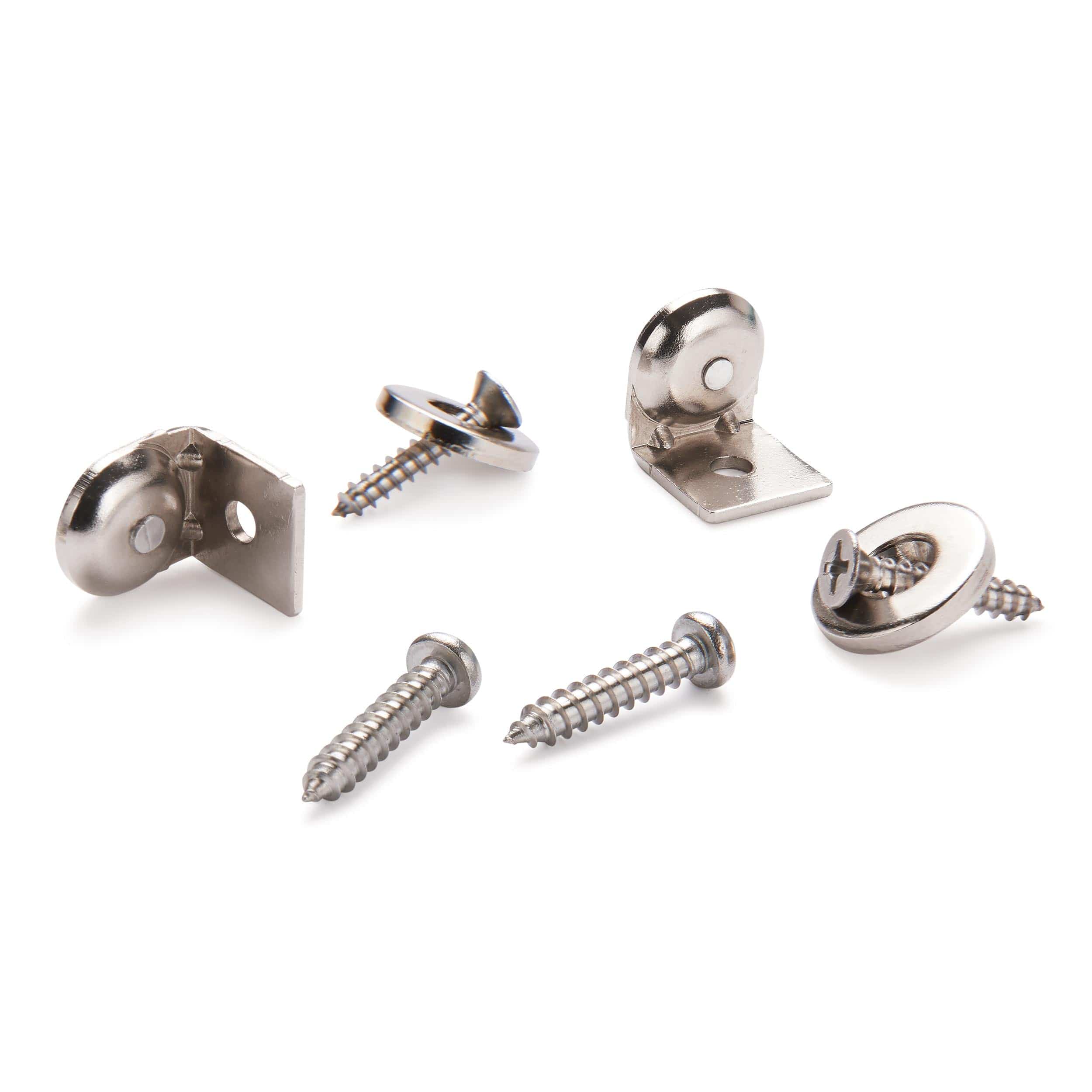 Stainless Steel Magnetic Latch with Bracket 1/2″ Dia 10 lbs Holding Strength pair