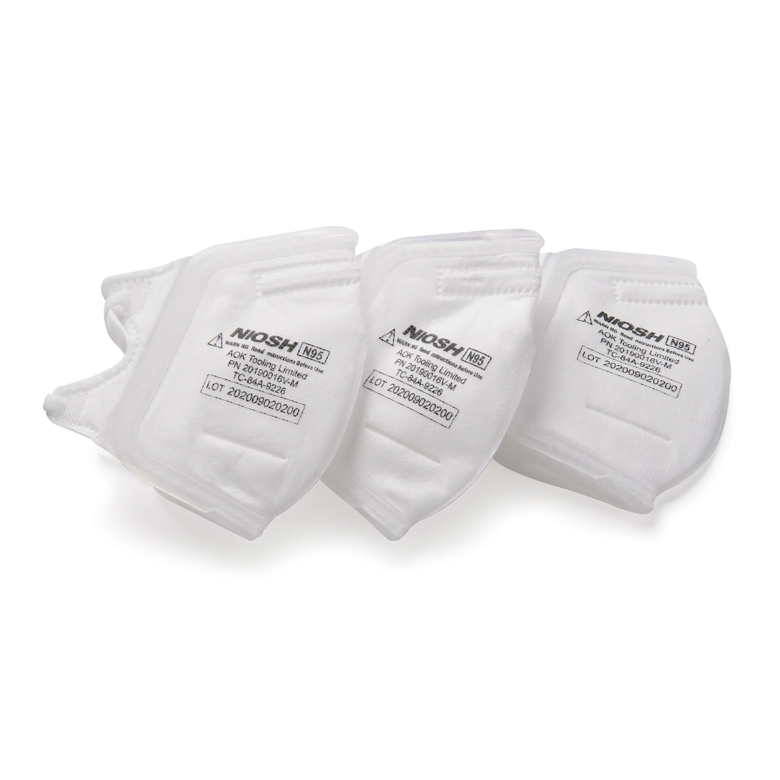 N95 V-Fold+ Valved Respirator with 360-Degree Silicone Seal - Medium - 3 Pack - Image 2