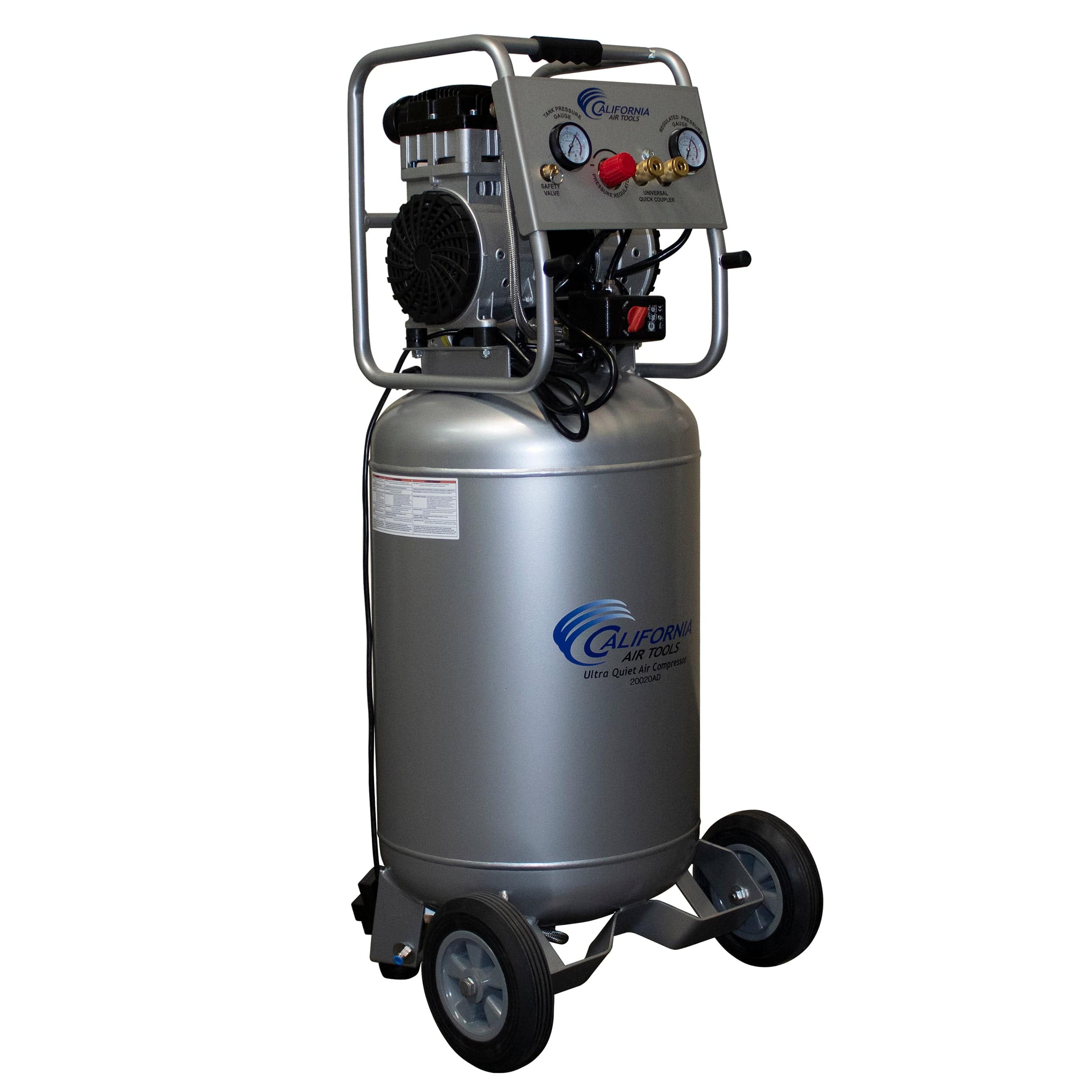 2HP 20 Gallon Oil-Free Steel Tank Air Compressor with Auto Drain Valve - Image 2