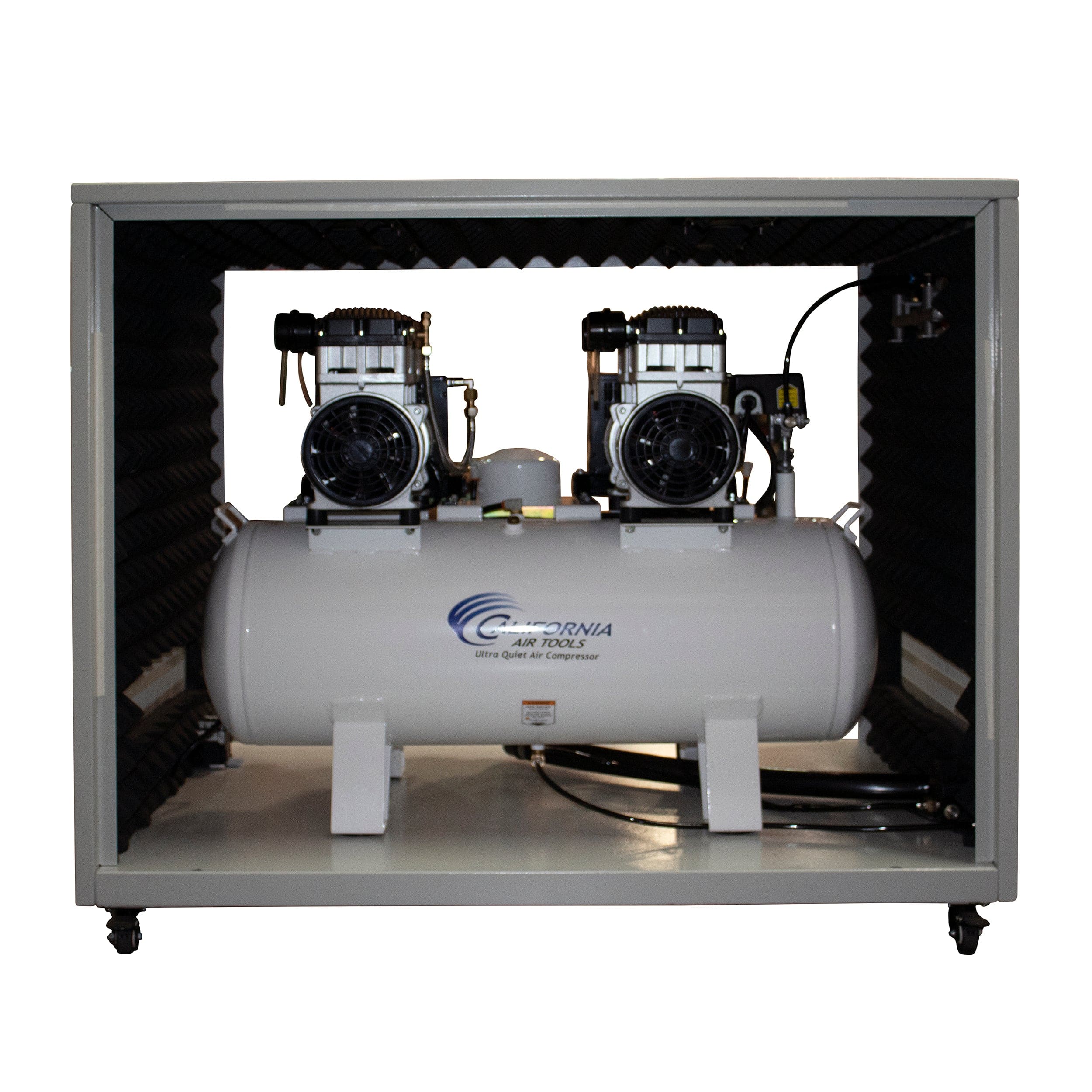4HP 20 Gallon Oil-Free Compressor with Air Drying System and Auto Drain Valve in Soundproof Cabinet - Image 2