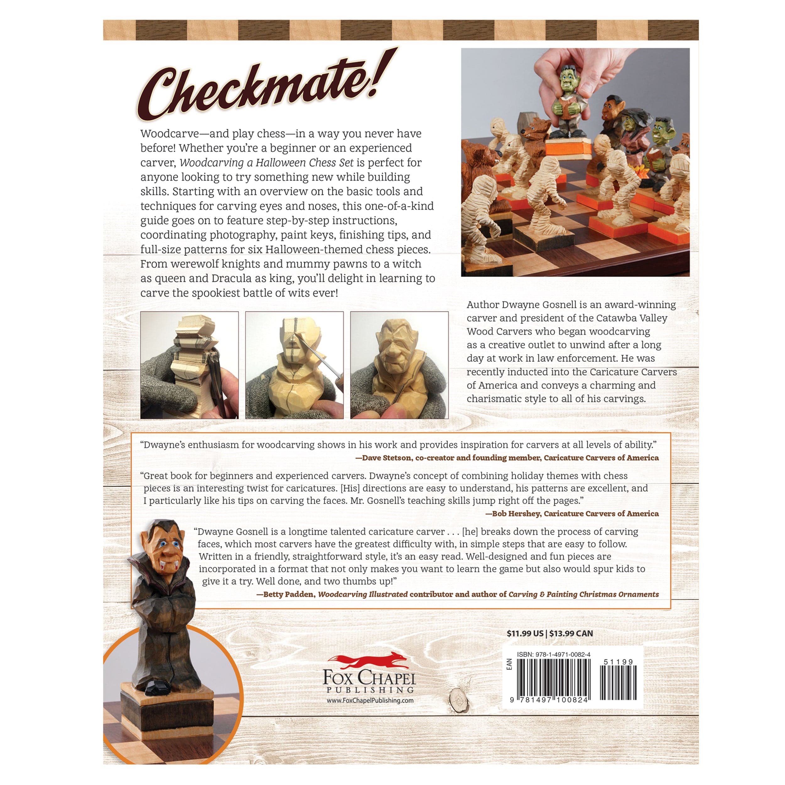 Woodcarving a Halloween Chess Set - Image 2