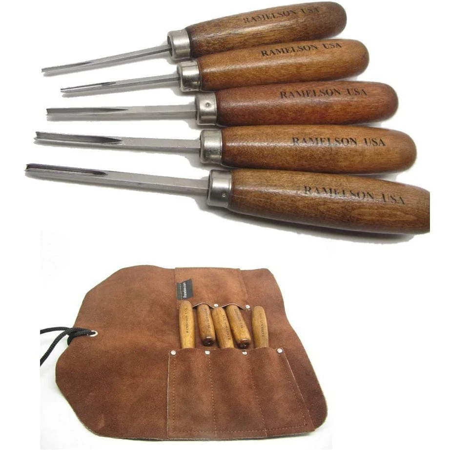 Checkering and Restoration 5 piece,  Pocket Tool Roll - Image 1