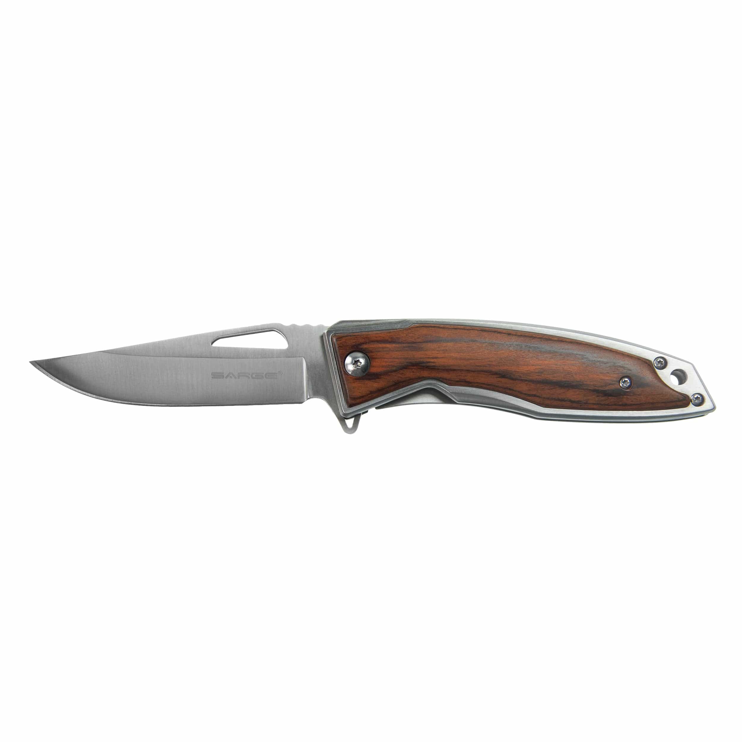 Strive – Wooden Swift Assist Folder Knife, Stainless Steel 3-1/4″ Blade