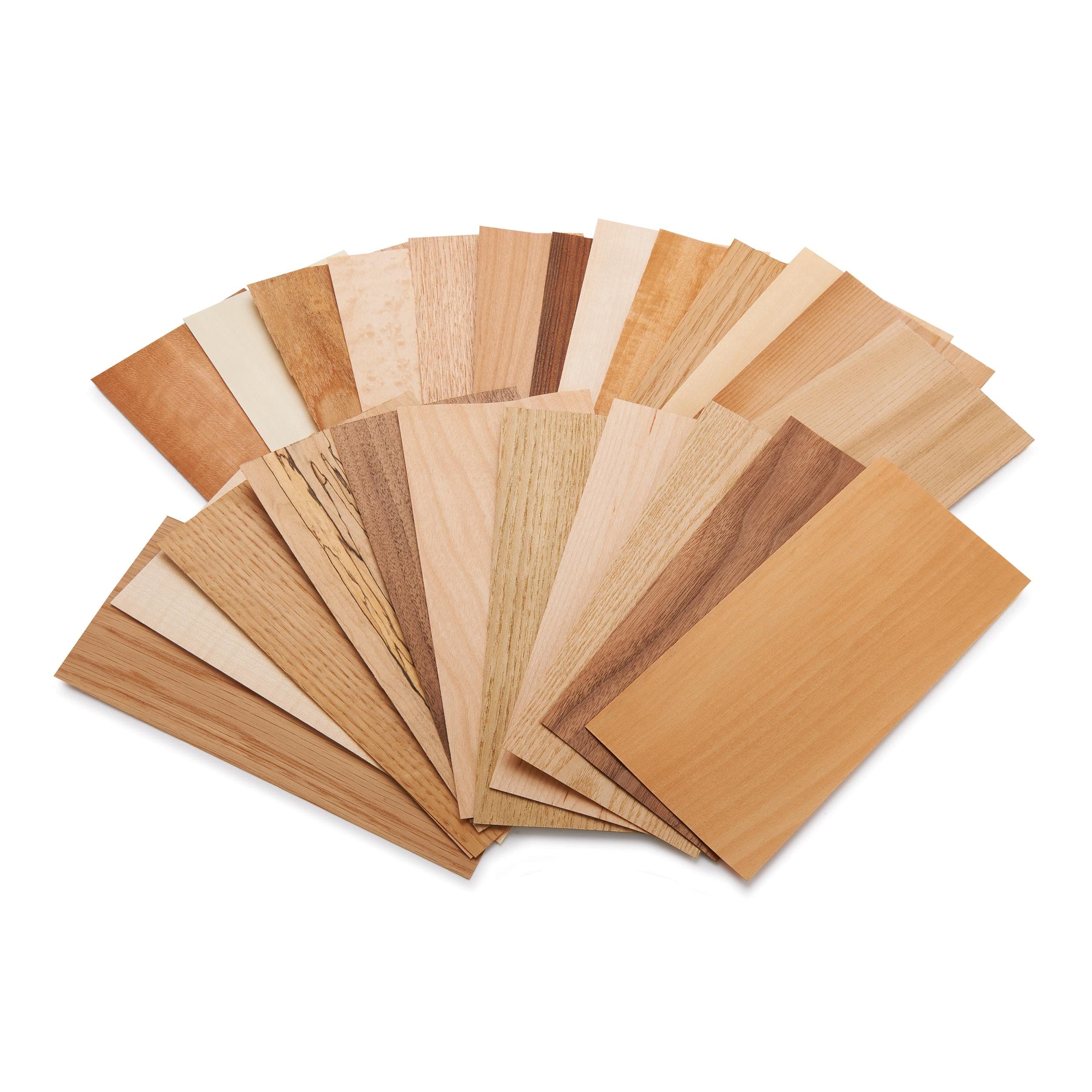 Wood ID Kit and Veneer Sample Pack – 4″ x 9″ – 25 Piece