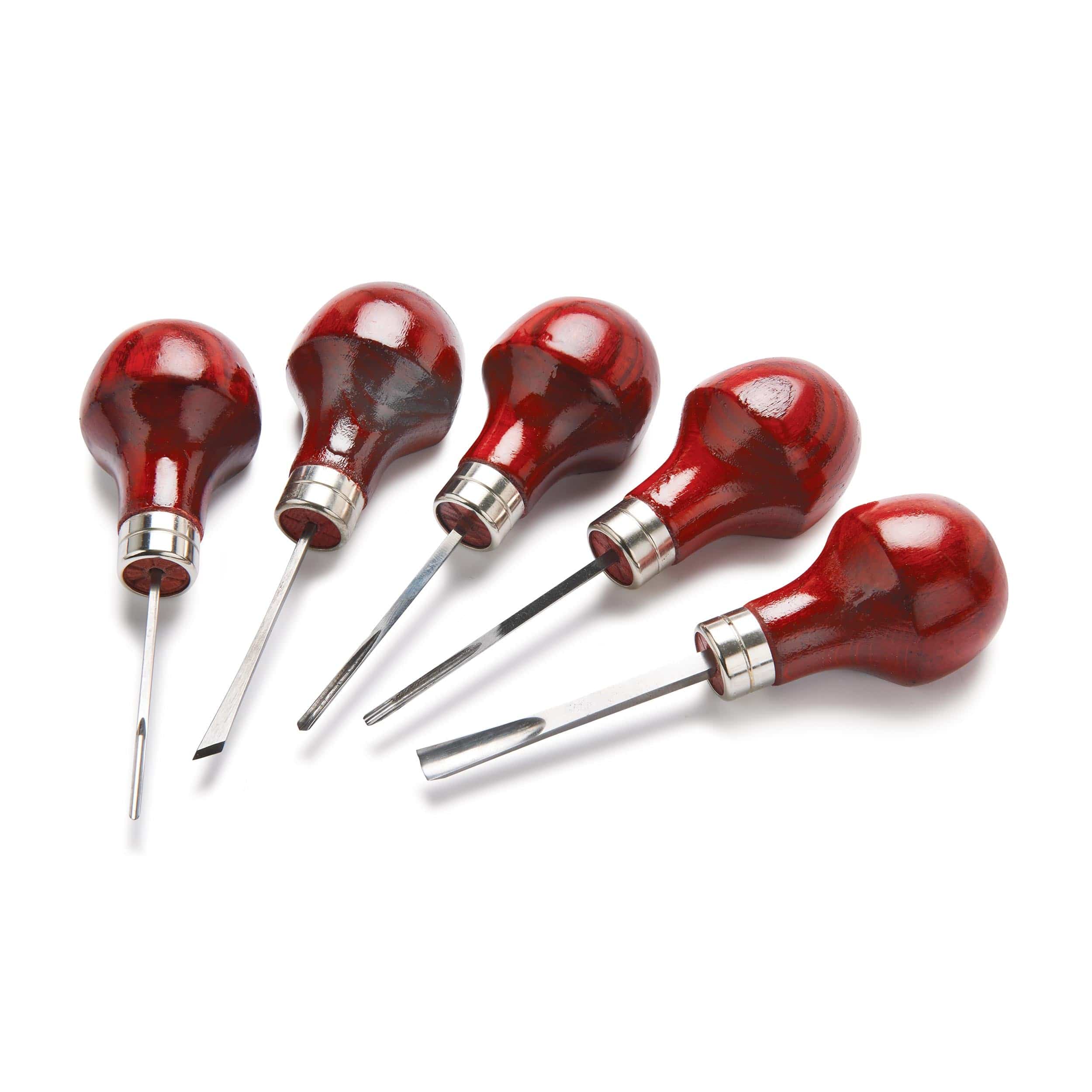 Palm Carving Tools Set B – 5 Piece