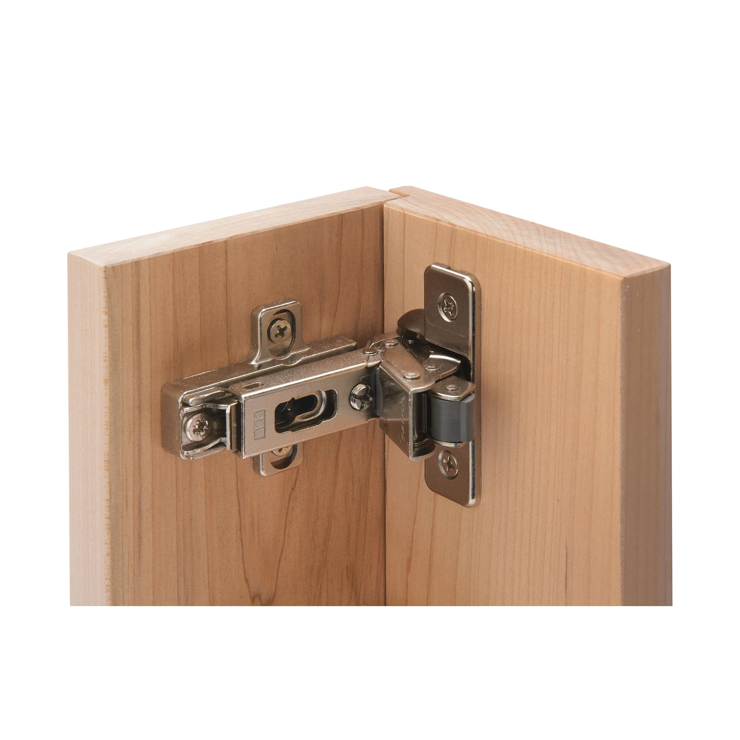 Soft Close Hinge - Face Frame or Frameless - Nickel Plated - 110 Degree - 1/2" Lipped - 1 Pair - Image 2