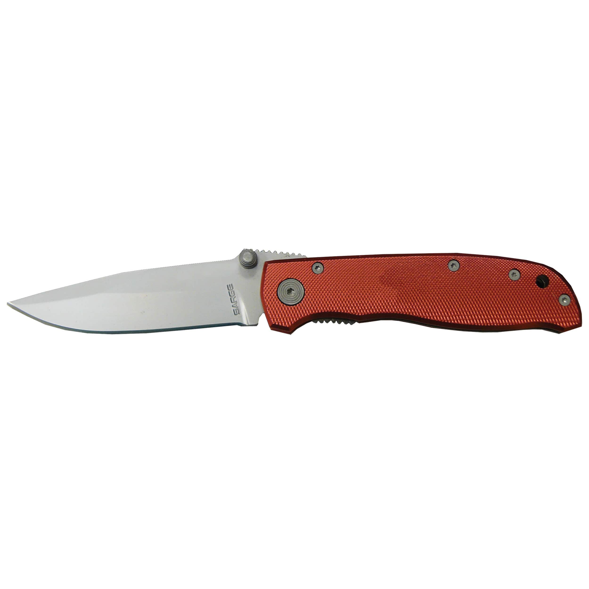 Red Diamond – Anodized Aluminum Folder Knife, Stainless Steel 3-1/4″ Blade