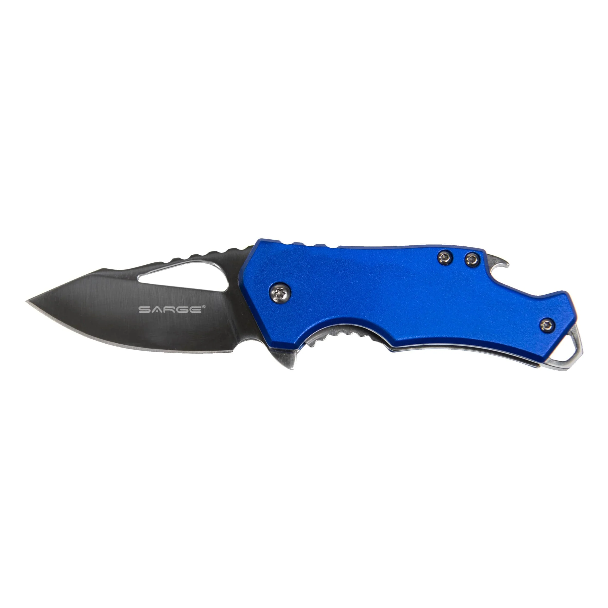 Blue Fuse – Folding Knife and Bottle Opener, Stainless Steel 2-3/8″ Blade
