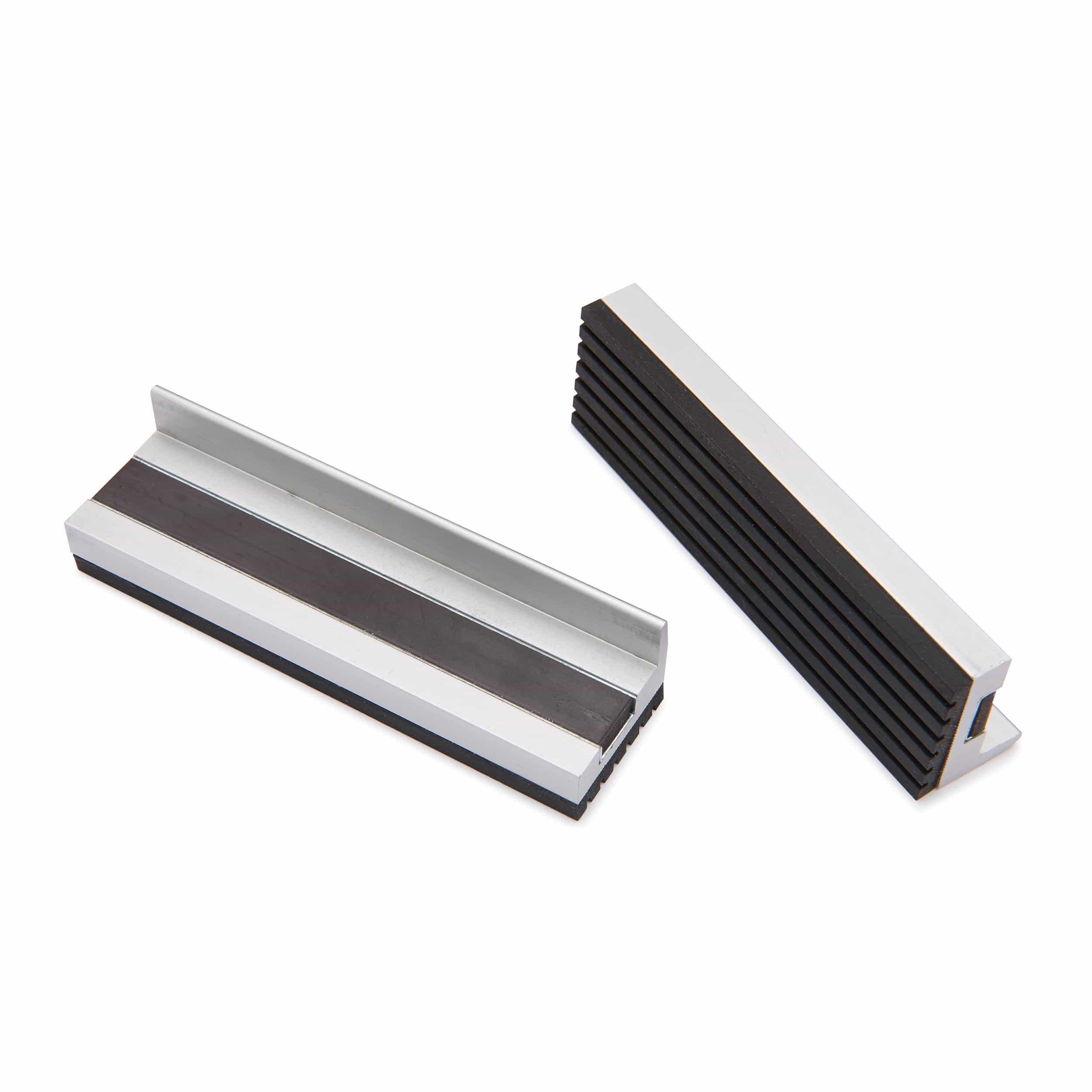 4″ Aluminum Vise Jaws With Rubber Face – 4″ – Pair