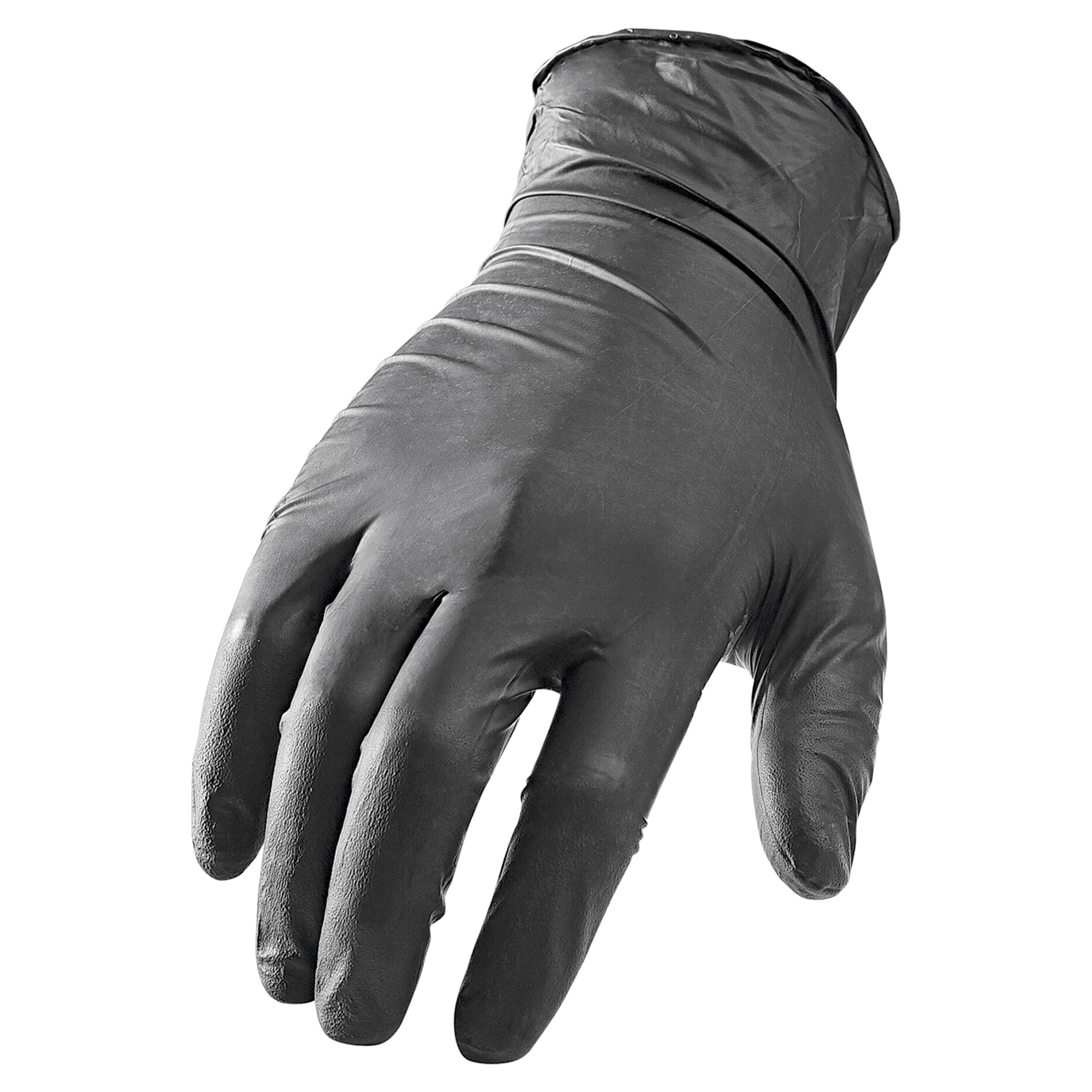 NI-FLEX Disposable Gloves – 5mil – Black – Medium – 100 Piece