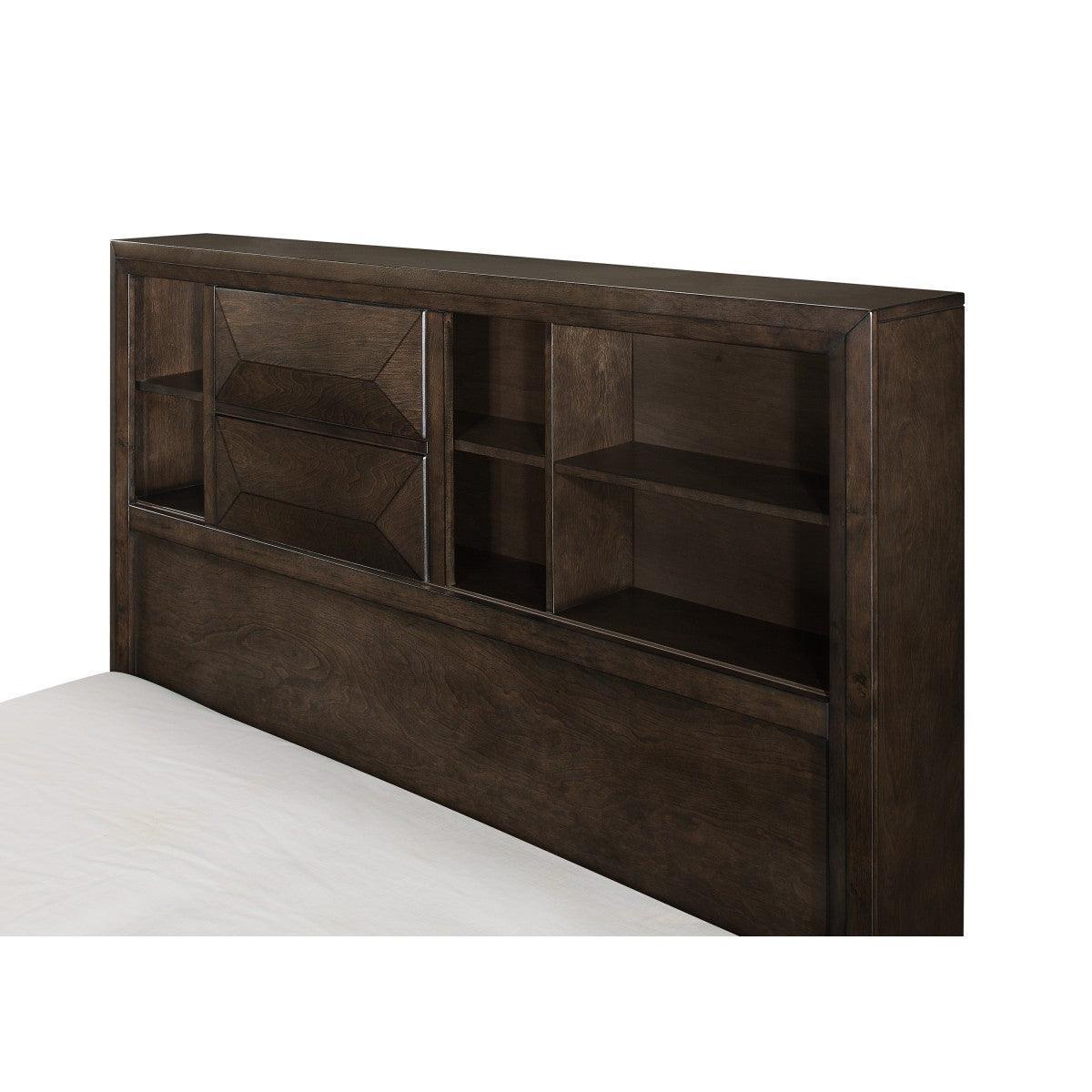 Chesky Warm Espresso Platform King Bed - Image 3