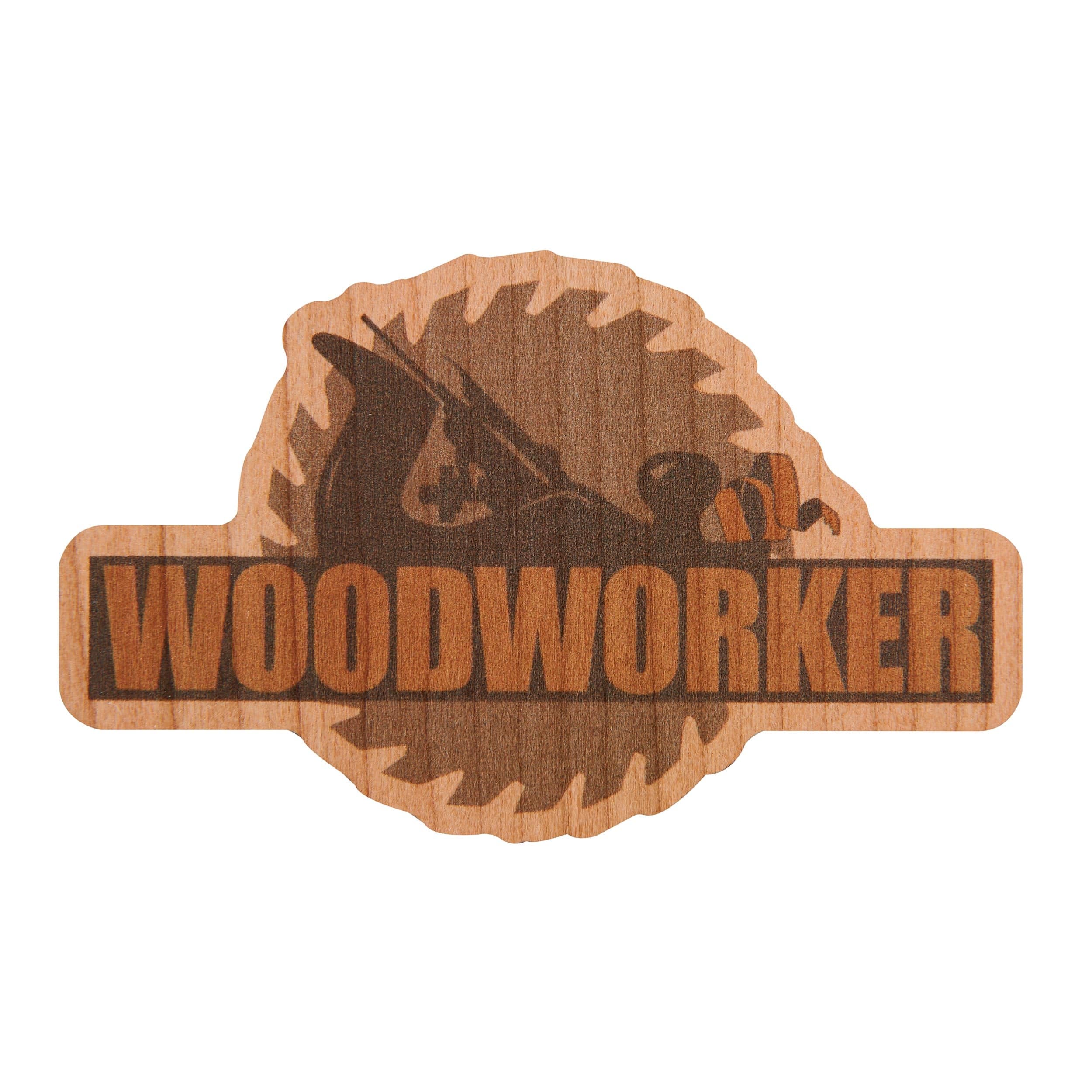 Plane & Saw Blade Cherry Sticker - Image 1
